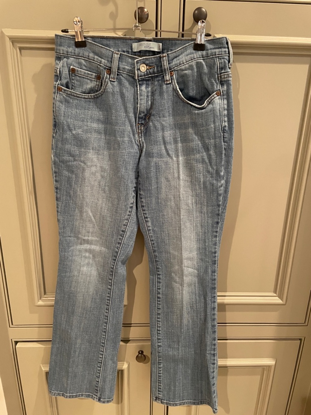 Levi’s 515 Bootcut Jeans Light Wash Mid Rise Classic Fit 4 Short